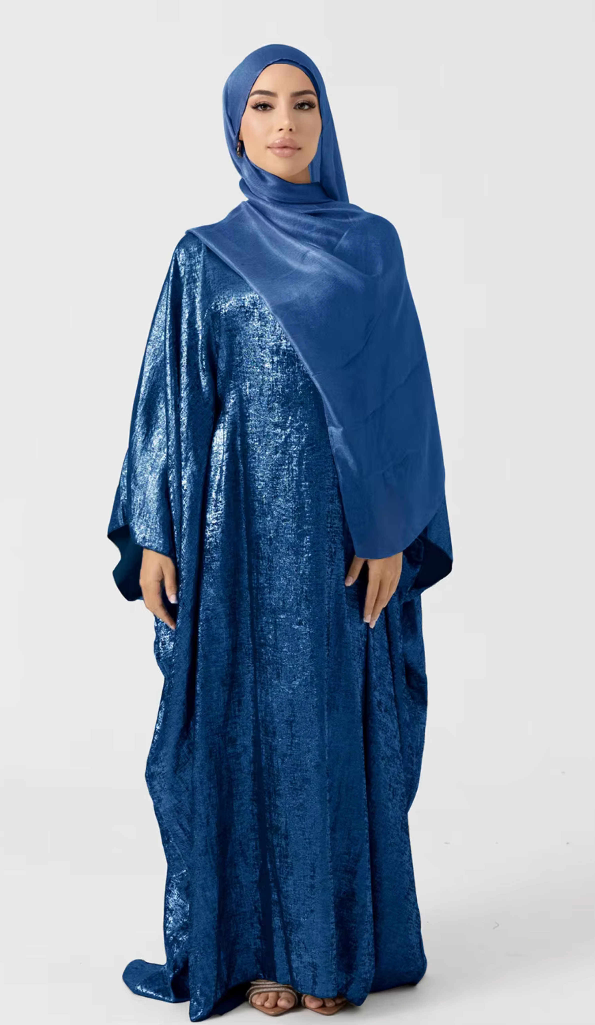 METALLIC BUTTERFLY ABAYA