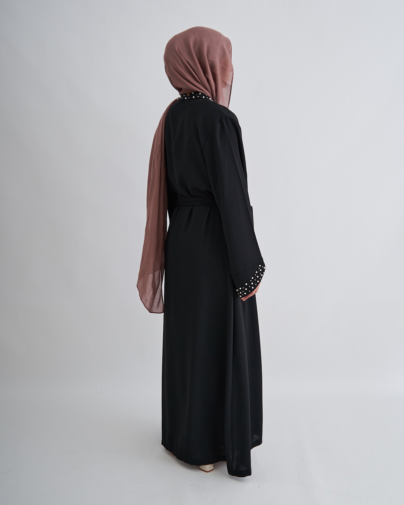 Amirah Pearl Abaya - Black