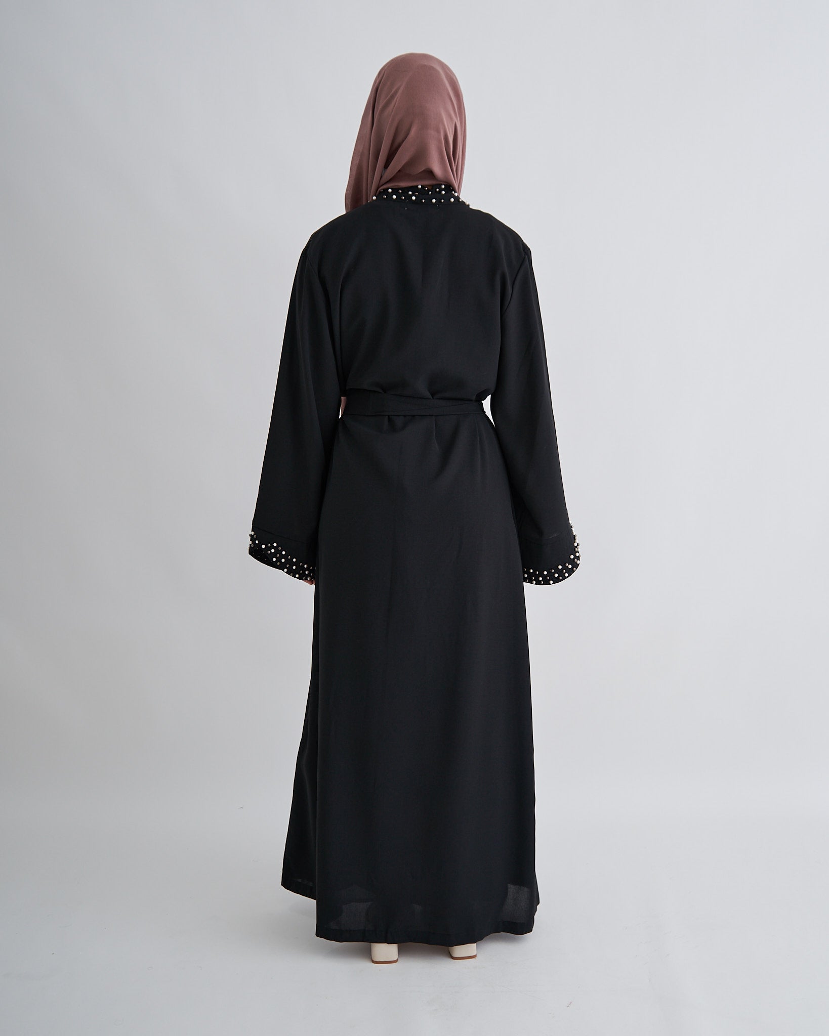 Amirah Pearl Abaya - Black