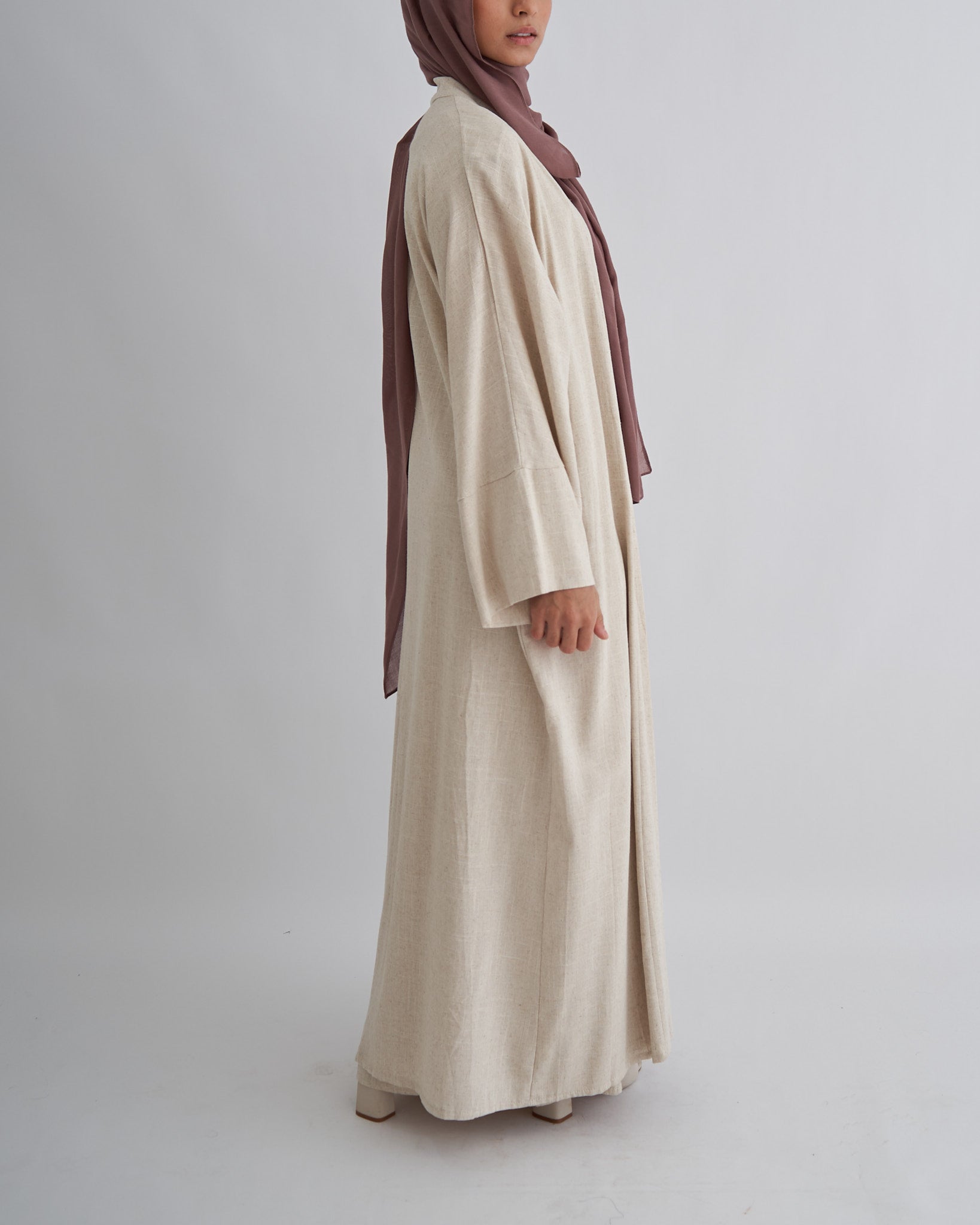 2-teiliges Aya Abaya-Set - Sand