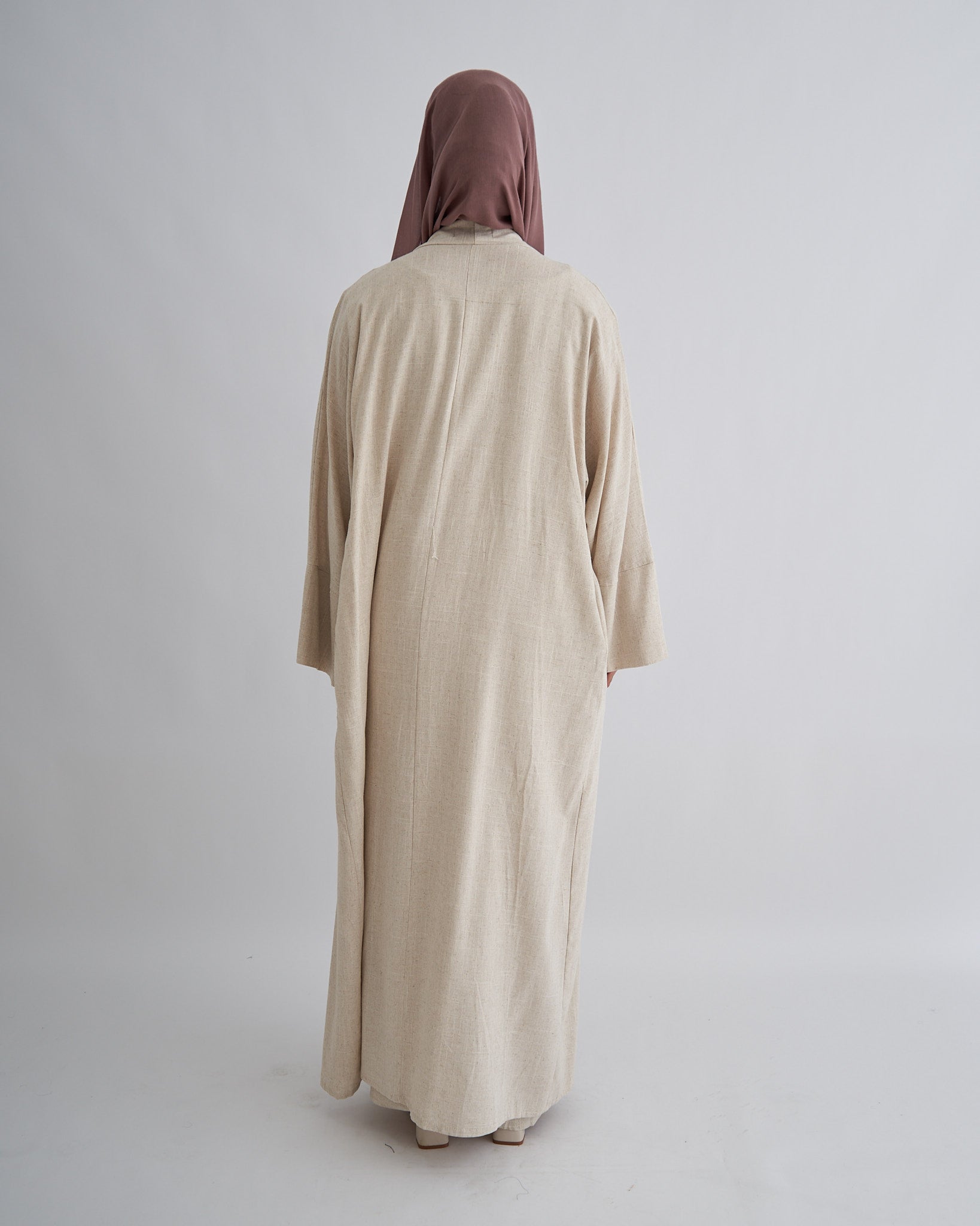 2-teiliges Aya Abaya-Set - Sand