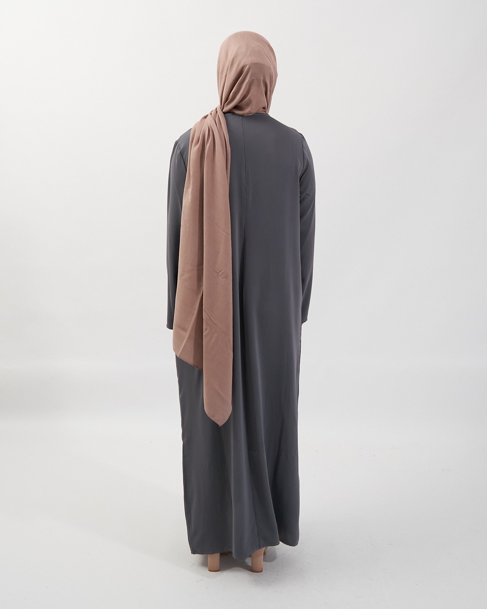 Essential Abaya mit Taschen - Grau