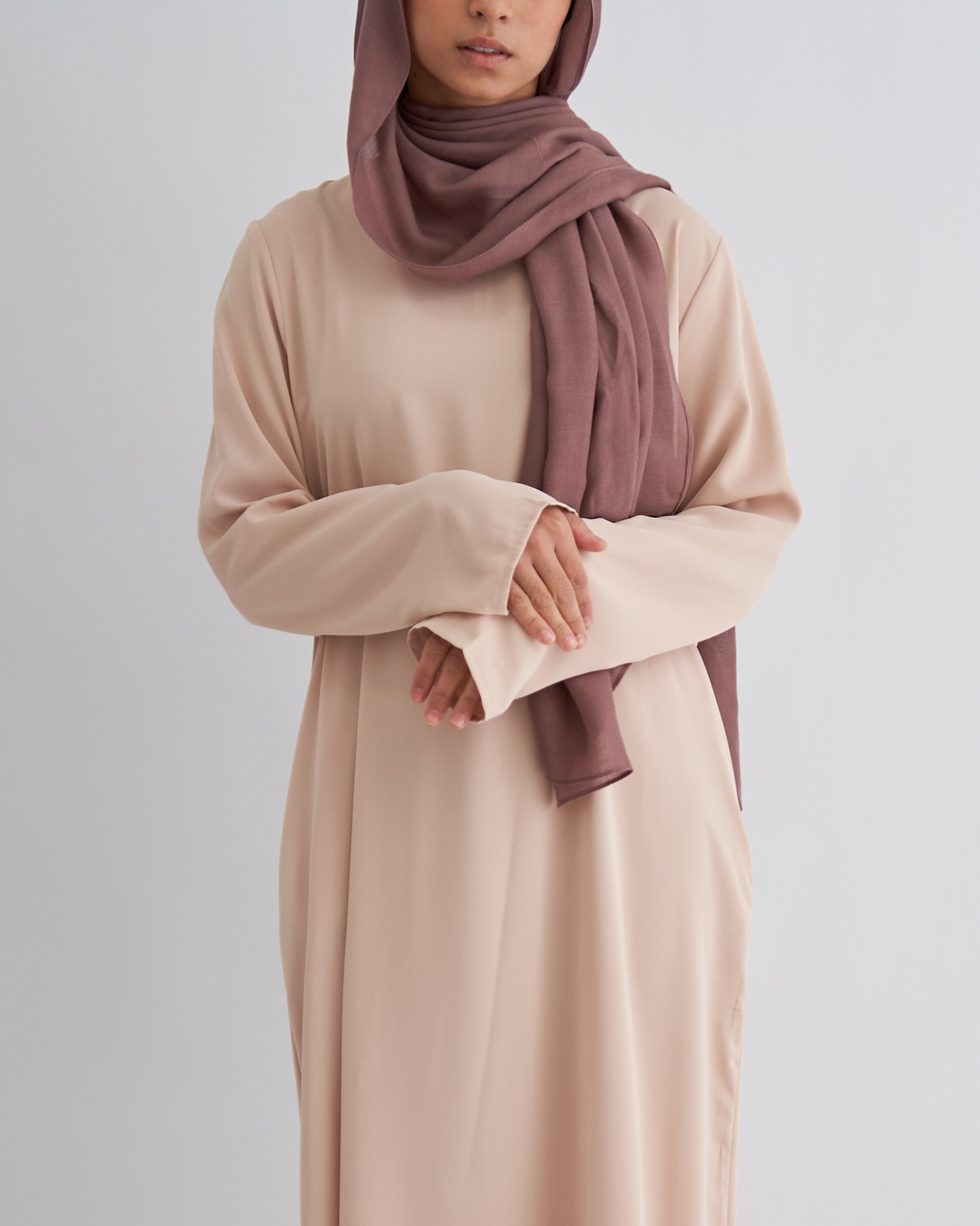 Essential Abaya with Pockets - Cream