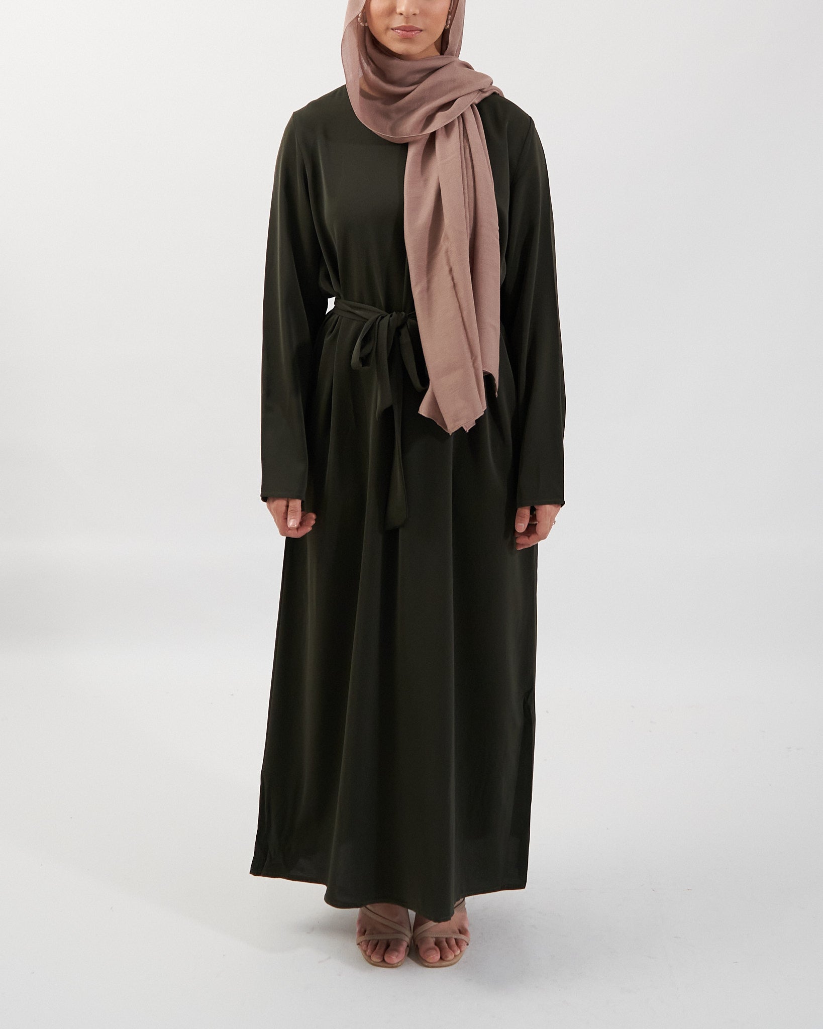 Essential Abaya mit Taschen - Khaki