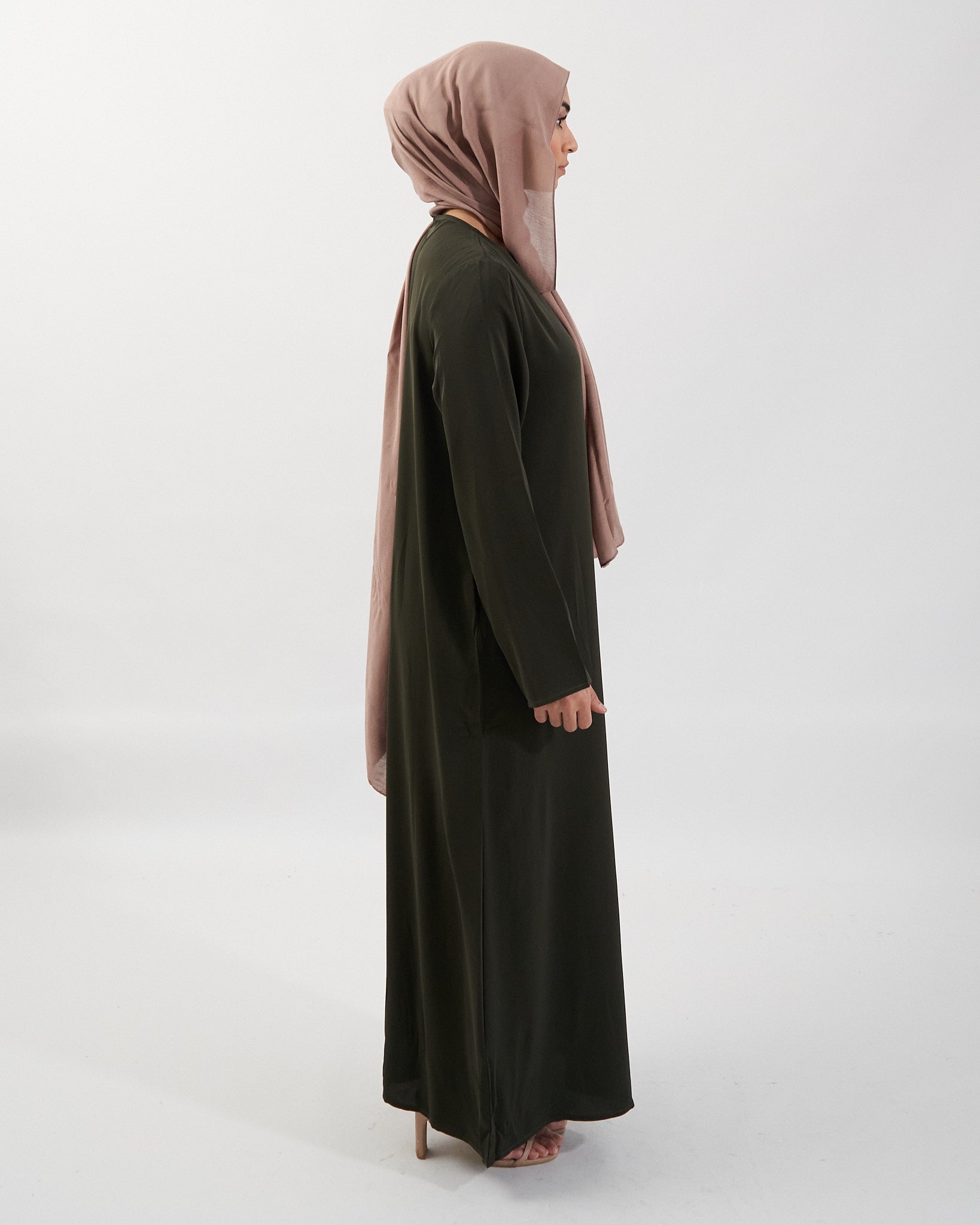 Essential Abaya mit Taschen - Khaki