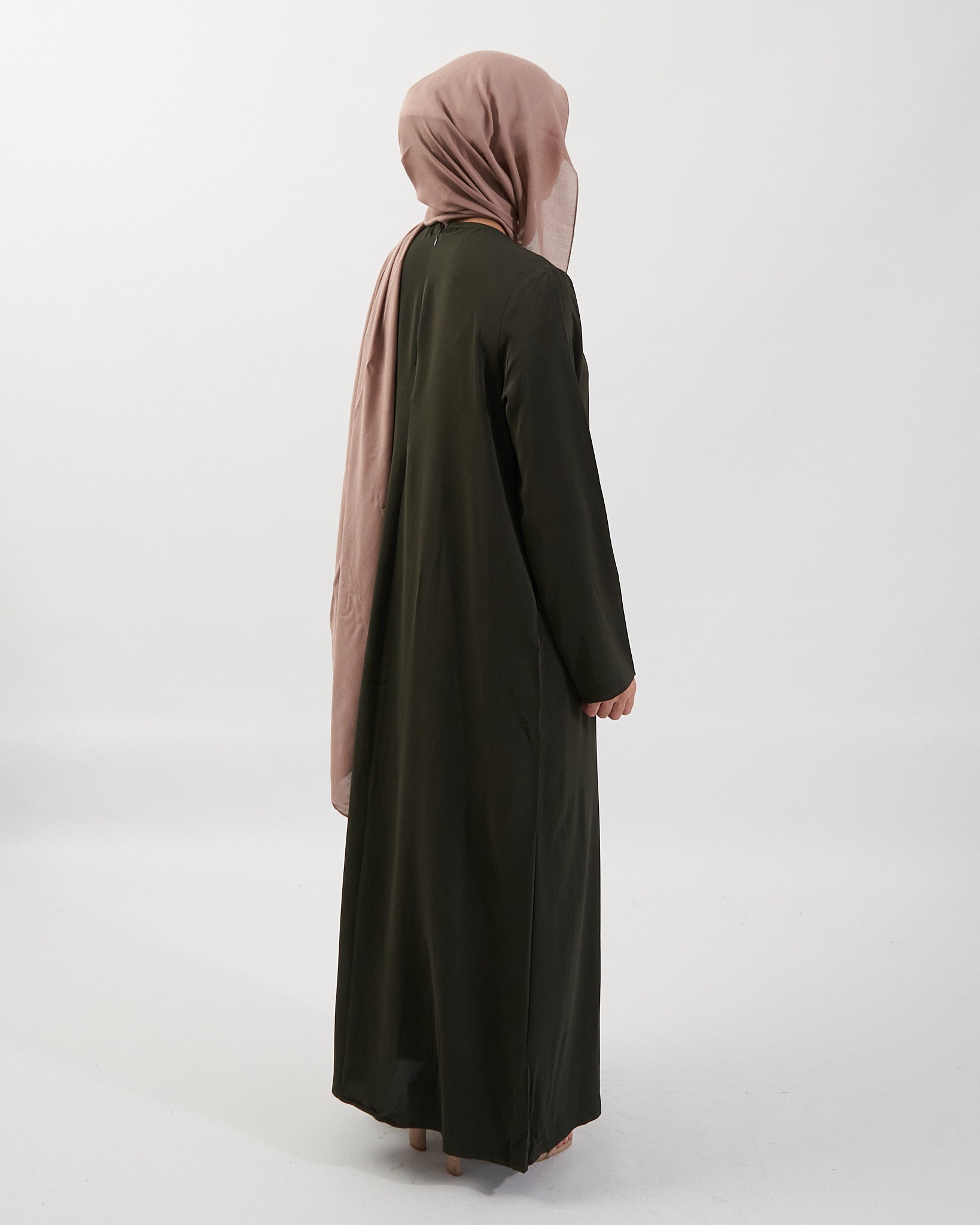 Essential Abaya mit Taschen - Khaki