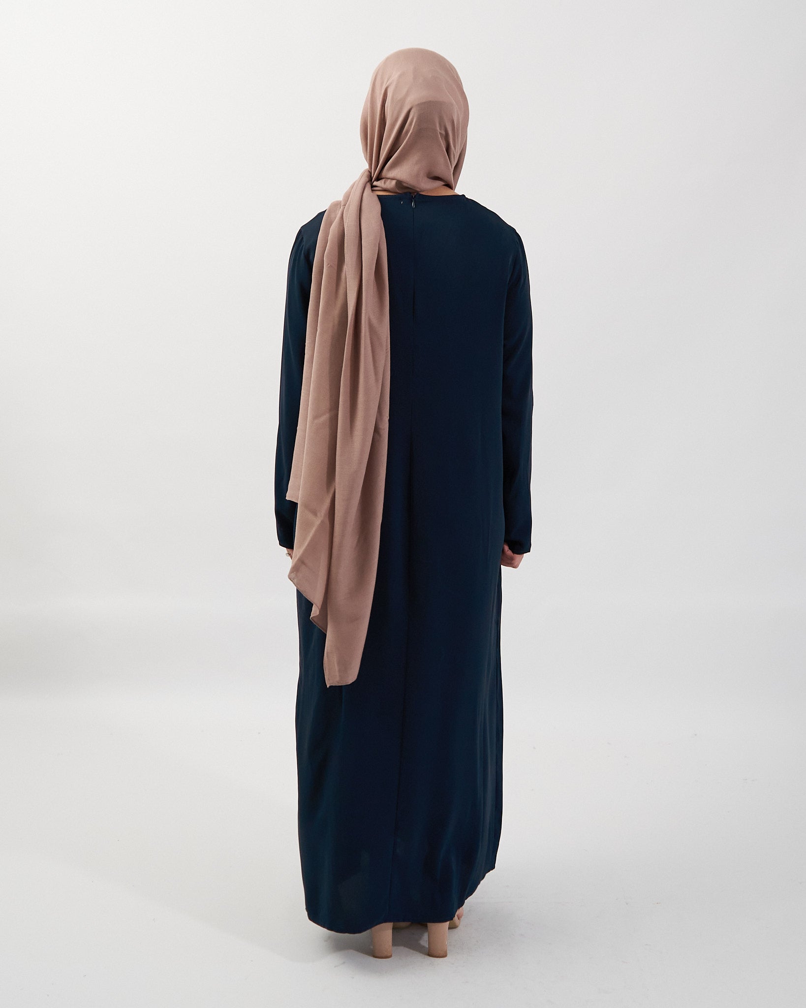 Essential Abaya mit Taschen - Marineblau