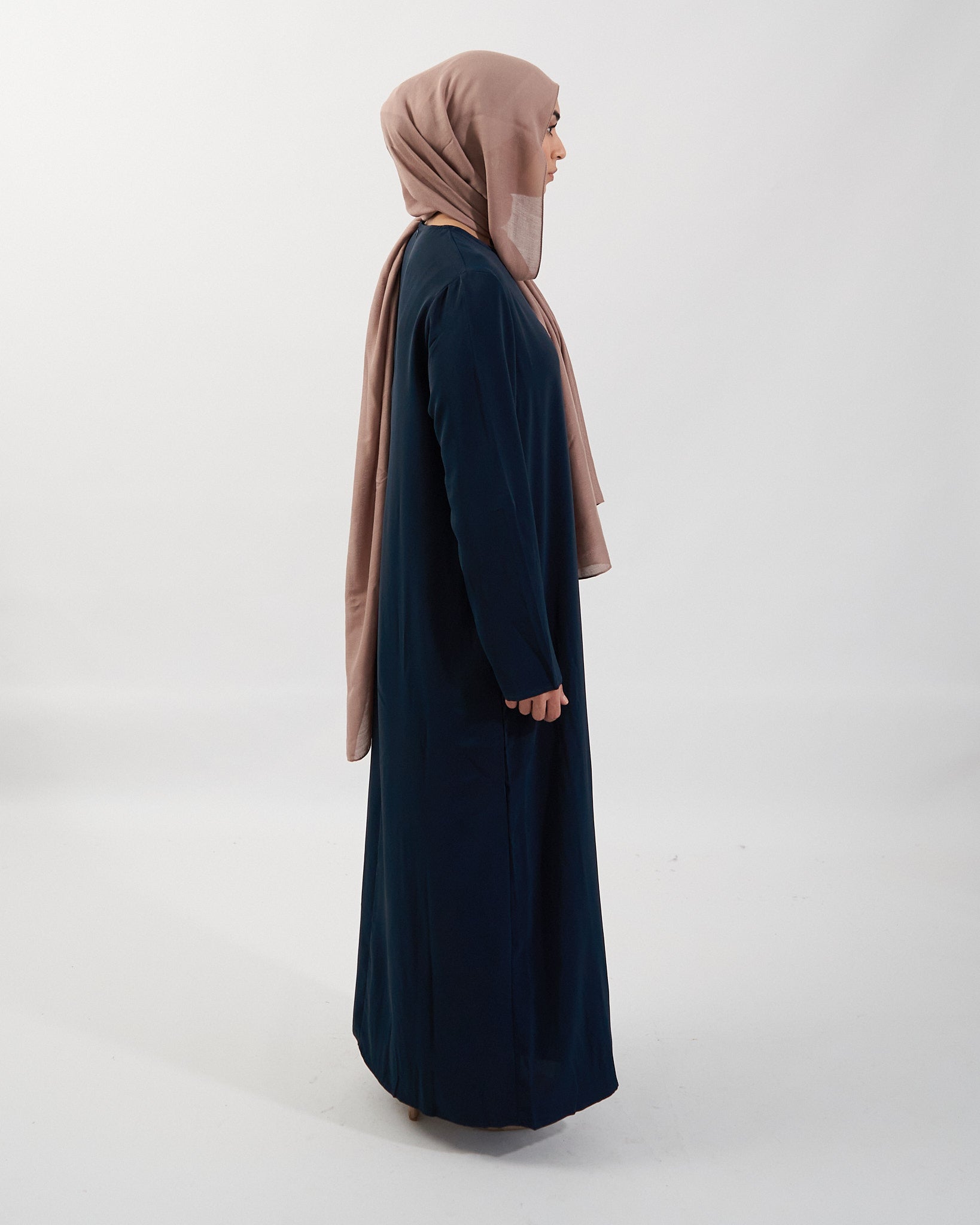 Essential Abaya mit Taschen - Marineblau