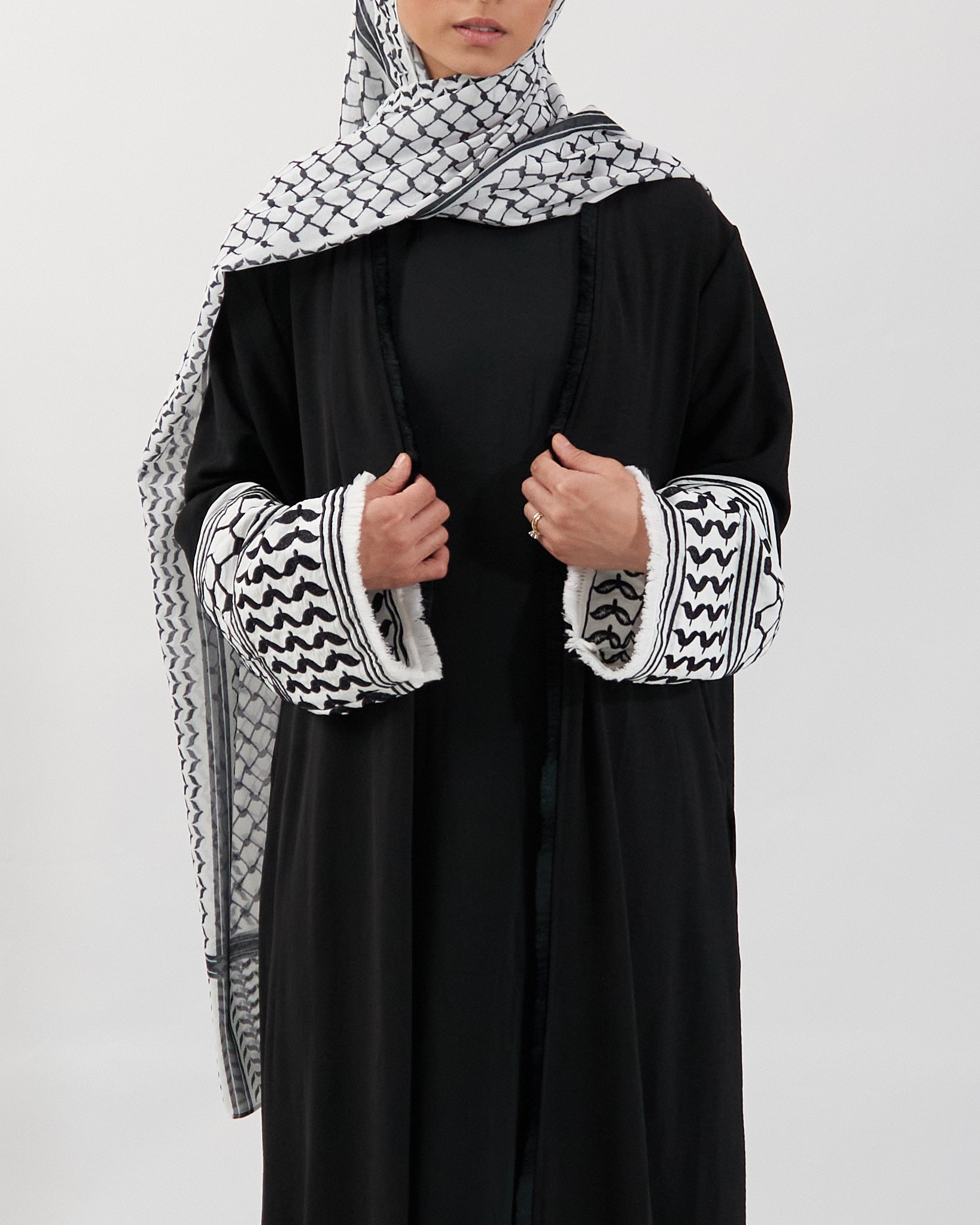 Kufiya-Abaya - Schwarz