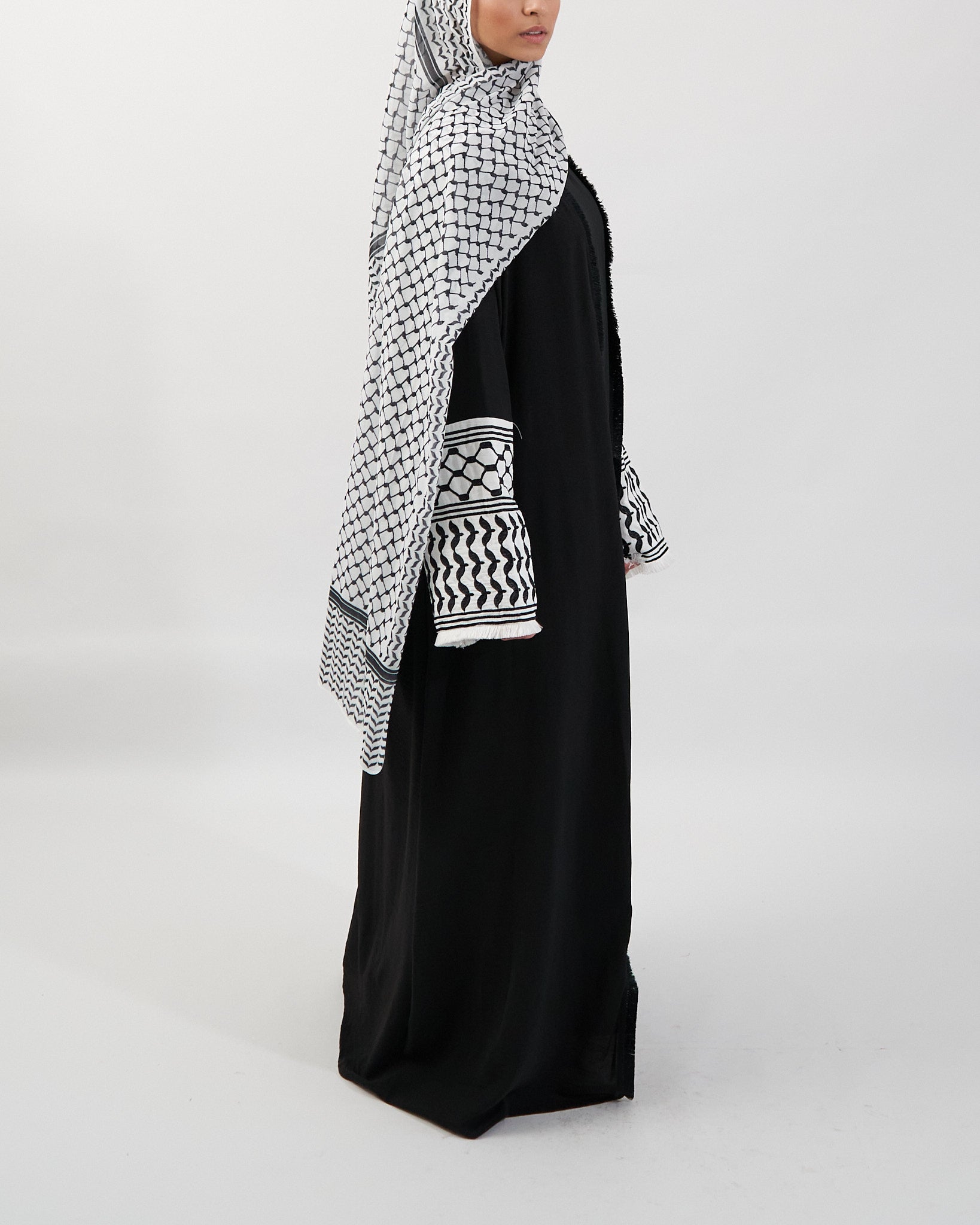 Kufiya-Abaya - Schwarz