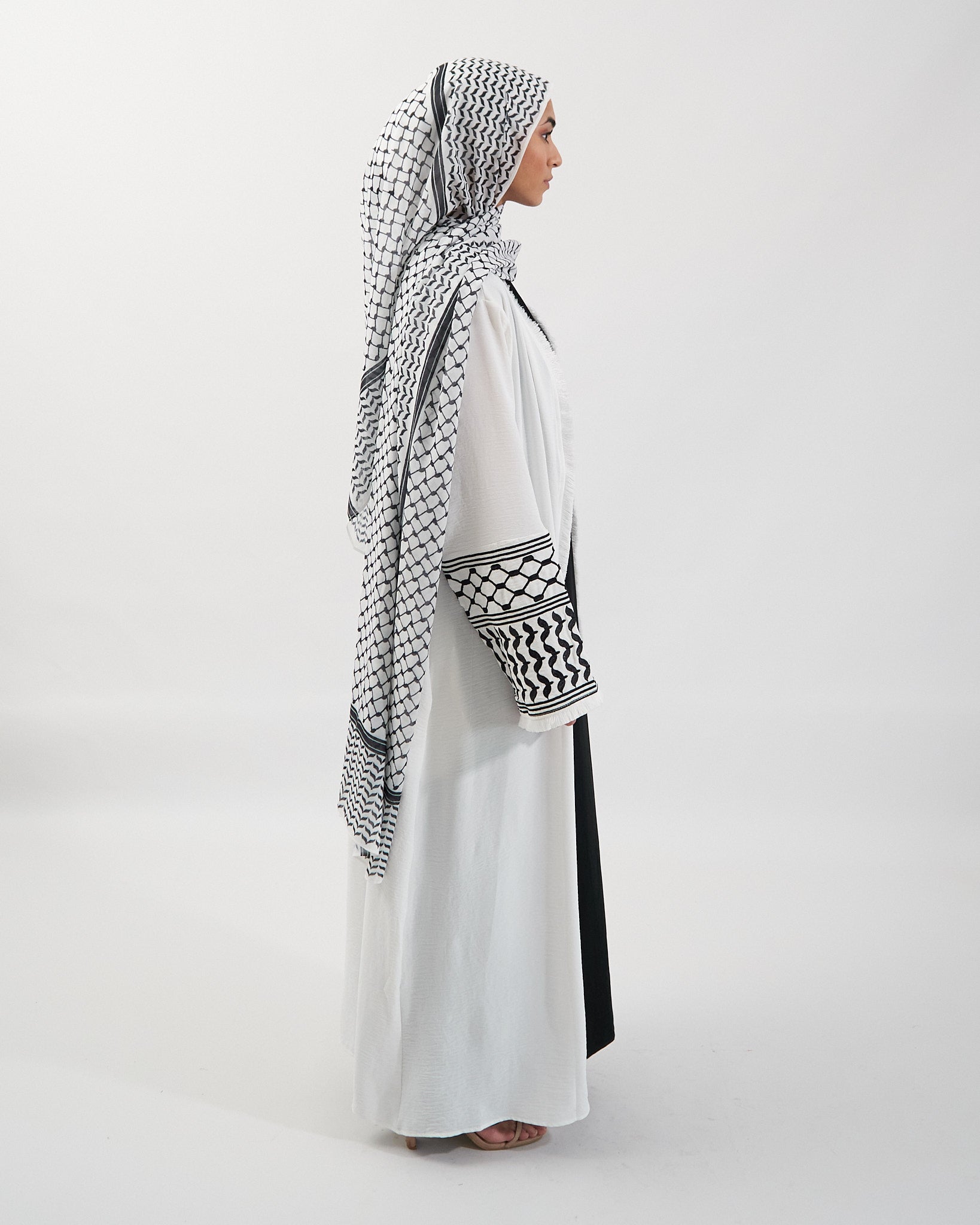 Kufiya-Abaya - Weiß