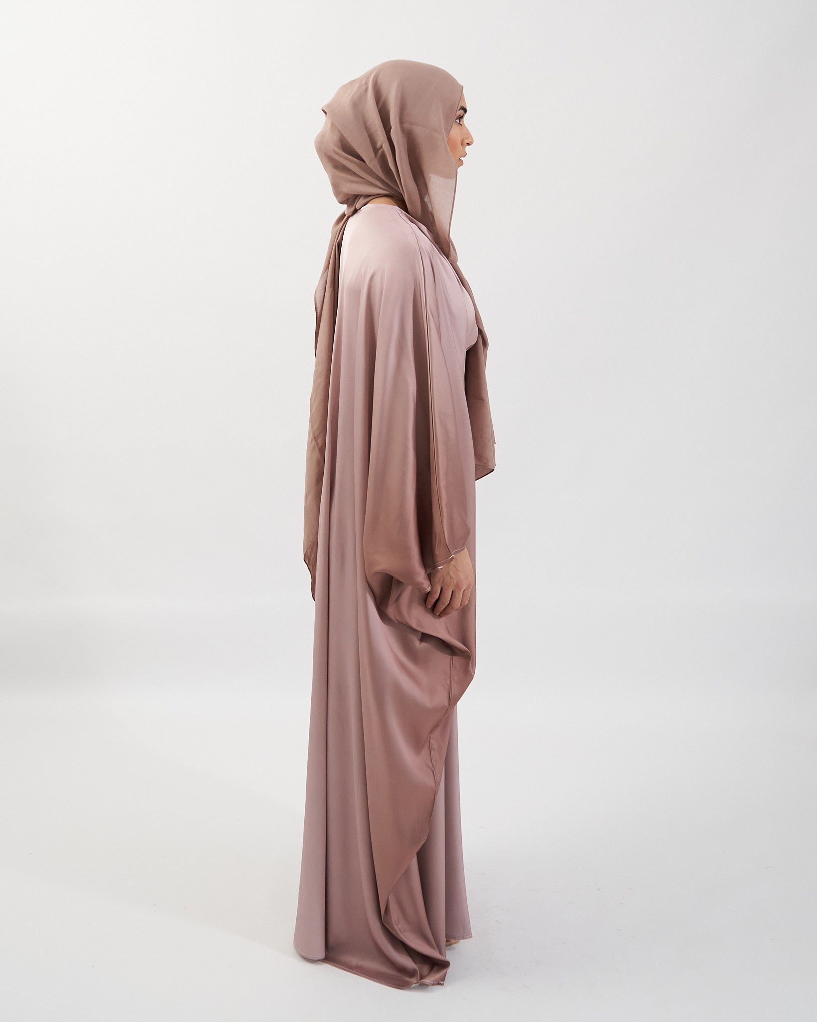 Butterfly Ombre Abaya - Coffee