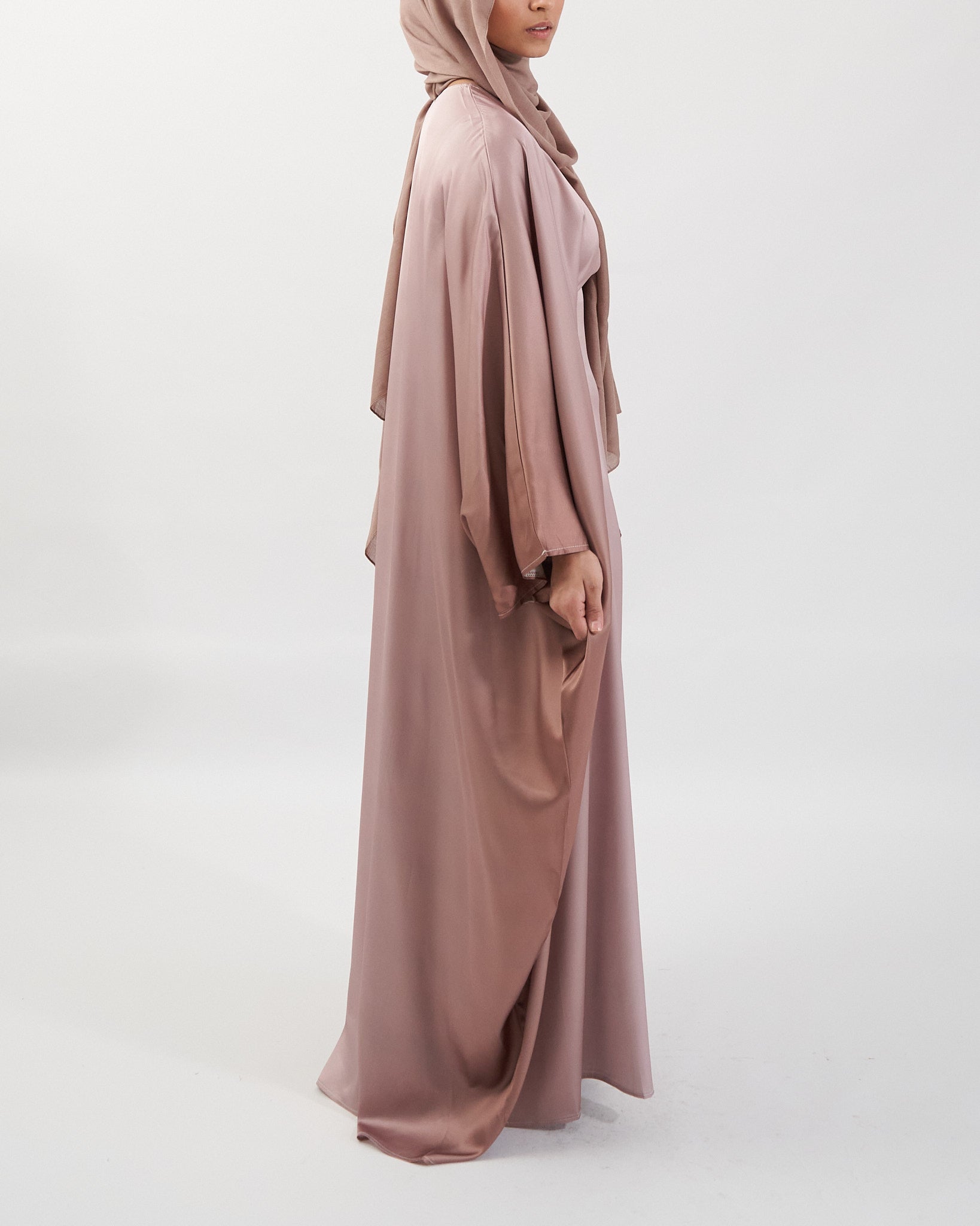 Butterfly Ombre Abaya - Coffee