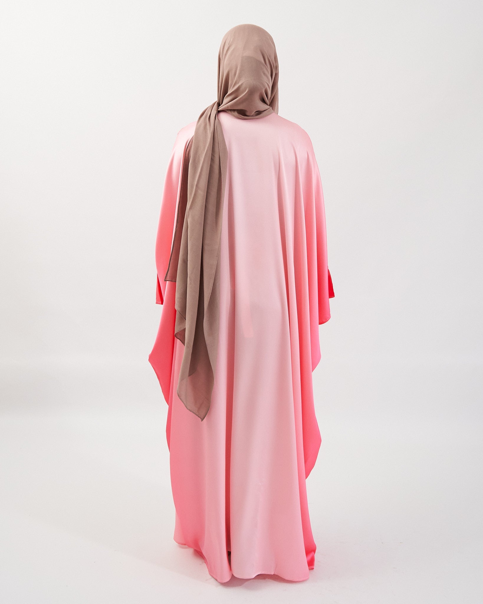 Schmetterlings-Ombre-Abaya – Rosa