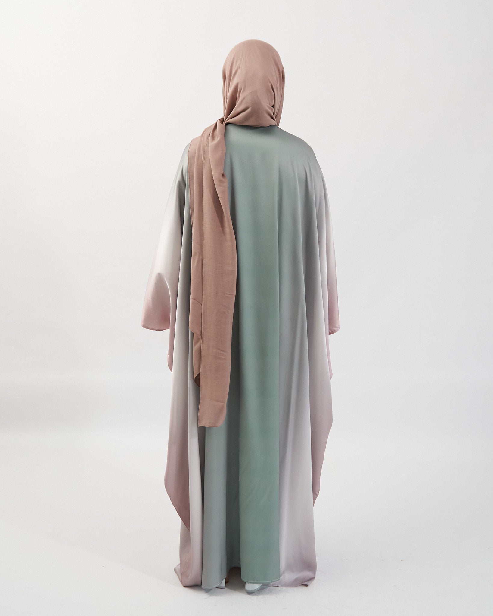 Butterfly Ombre Abaya - Salbeigrün