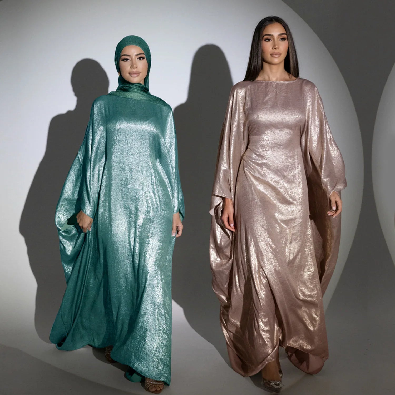 METALLIC BUTTERFLY ABAYA