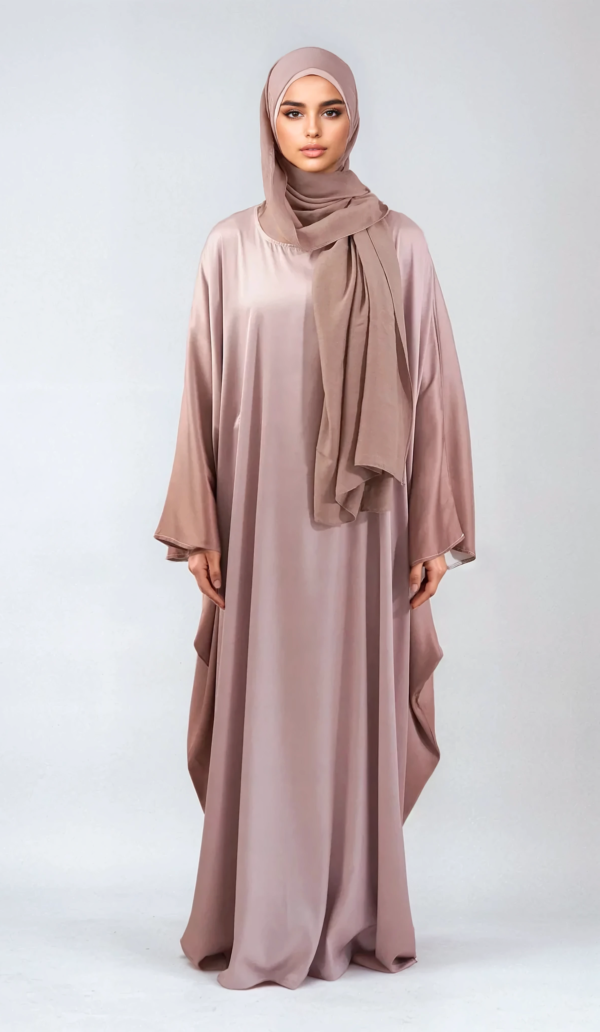 Butterfly Ombre Abaya - Salbeigrün