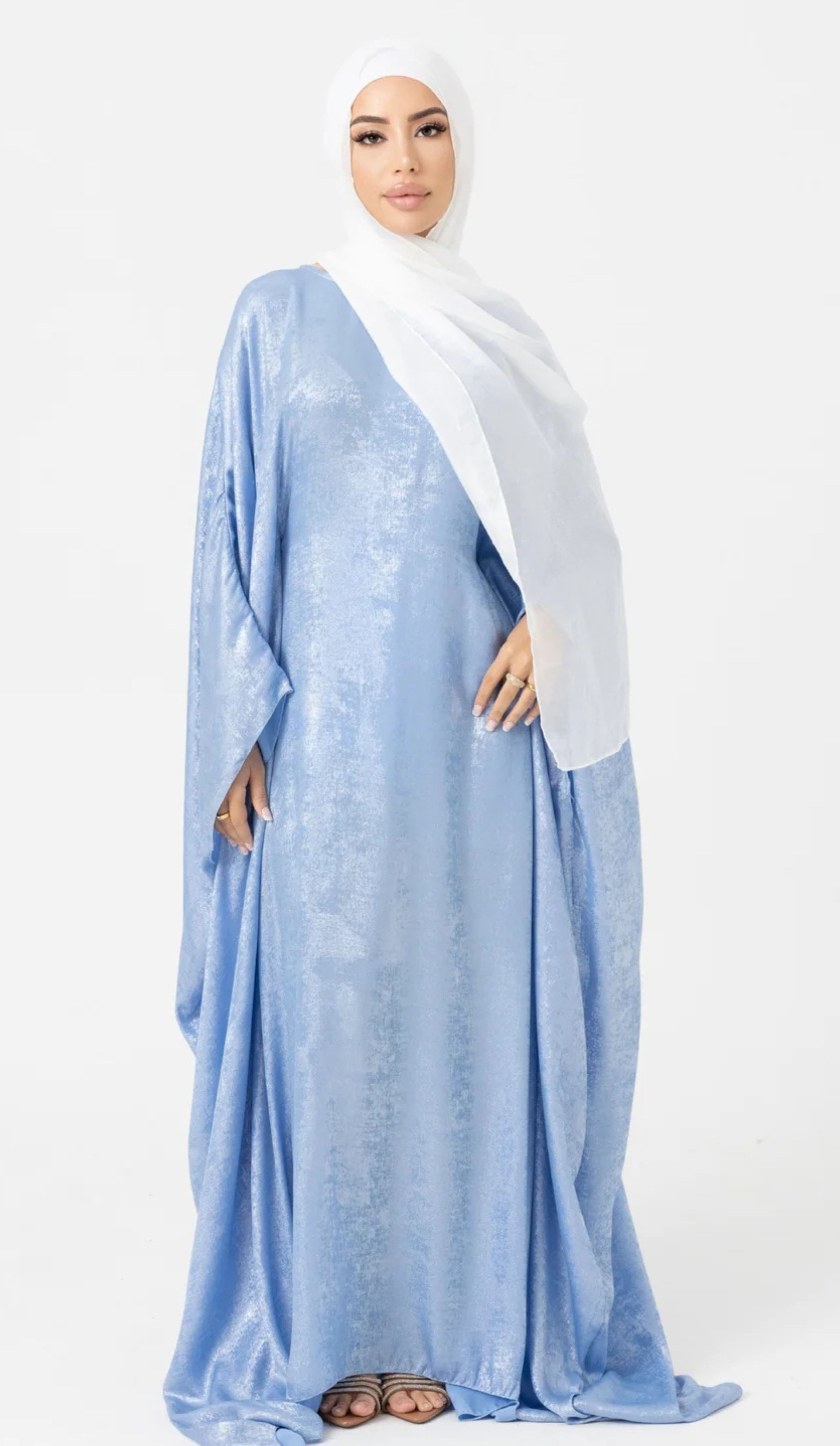 METALLIC BUTTERFLY ABAYA