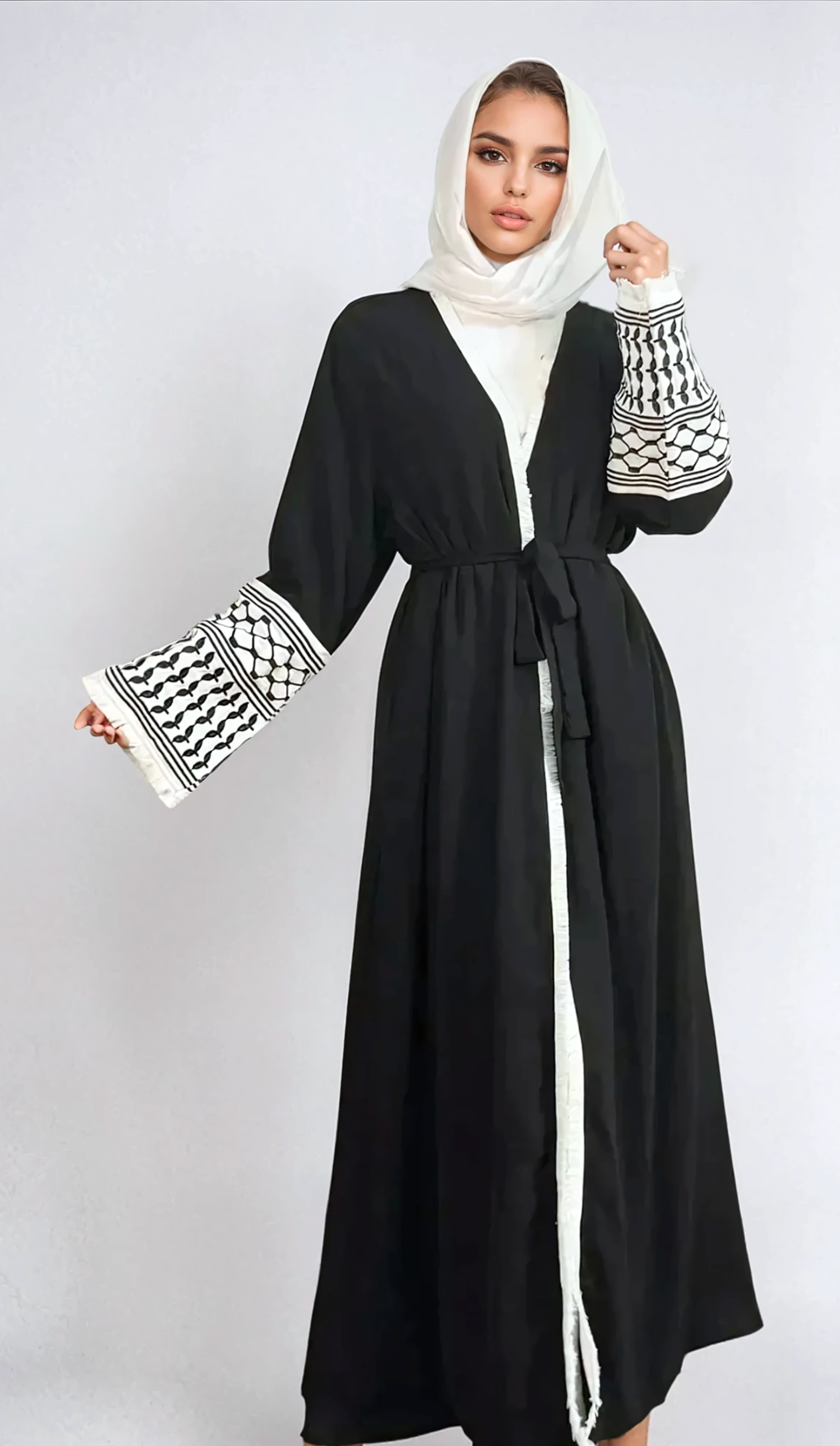 Kufiya-Abaya - Schwarz